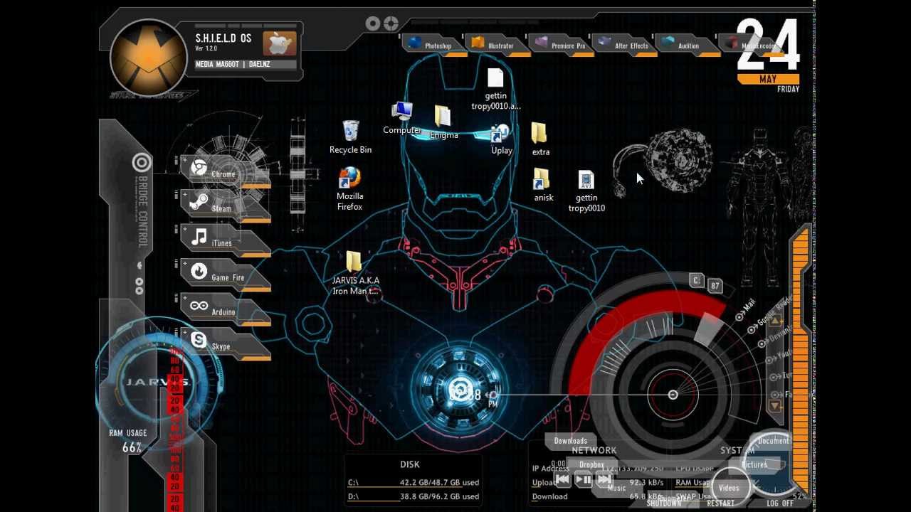 jarvis theme for win7